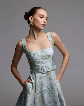 Mac Duggal Style #27768 #2 Blue Multi thumbnail